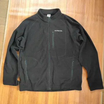 프룻 오브 더 룸 플리스 XL 블랙 아우터 블루종 겉옷 지퍼