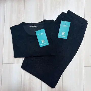 [ LL ] 남성용 워크맨 메디힐 룸웨어 파일 상하의 세트 블랙