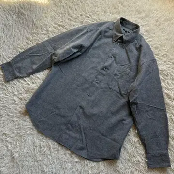 Bagutta (바구타) 기모 셔츠 코튼 그레이 긴팔