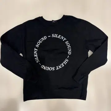 [ 익명 배송 ] Silent Sound 맨투맨 블랙 S