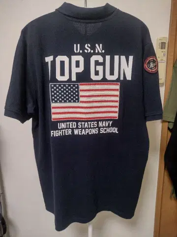 AVIREX U.S.N. TOP GUN 피케 셔츠