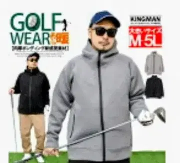 골프웨어 풀 지퍼 자켓 그레이