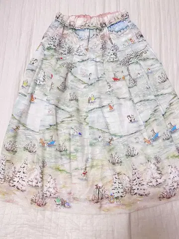 프랑슈리페 겨울방학 플레어 스커트