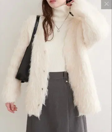 natural couture 샤기 가디건