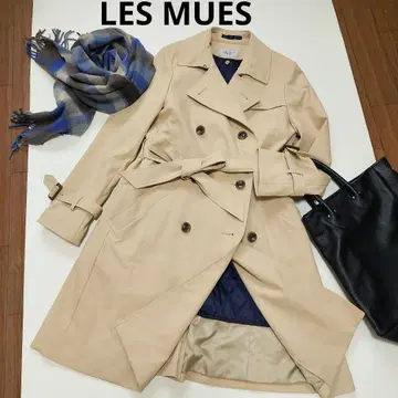 컨디션 최상 LES MUES 트렌치코트 라이너 베이지 발수 L AOKI