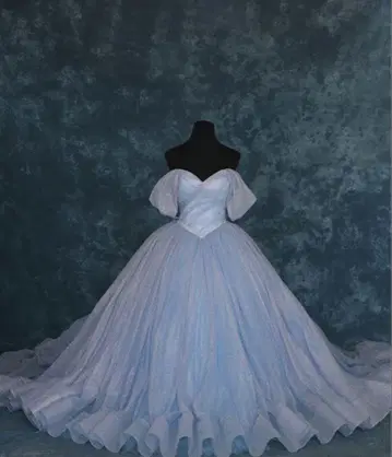 웨딩 드레스 컬러 드레스 블루 옥사나움하