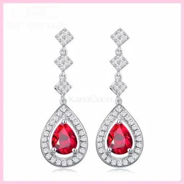 [새상품] 루비 롱 귀걸이