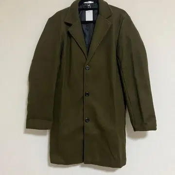 체스터 코트 2XL 올리브 그린 카키 남성용 가을/겨울 롱 코트