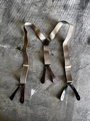 [정교한 복제품] 새상품 영국군 타입 RAF 러버 서스펜더 BROWN