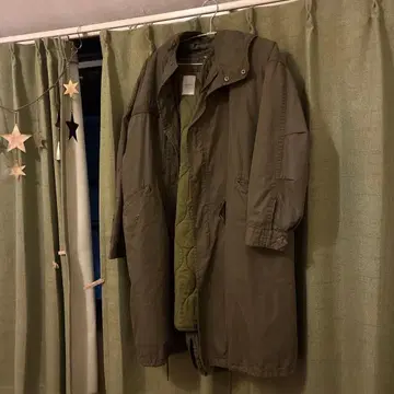 ROSEBUD 모즈 코트 올리브 그린 탈부착 가능