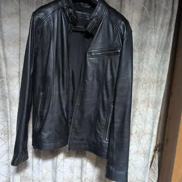 새상품급! 양가죽! 블랙 가죽 싱글 라이더 자켓
