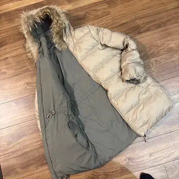 [ 새상품급 ] 로페피크닉 리버서블 다운 코트 38 다운80% 퍼 포함