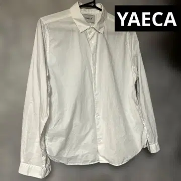 YAECA 화이트 긴팔 코튼 셔츠 M