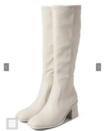 [ 미사용 새상품 ] GRL 화이트 롱 부츠 24.5cm 힐 6cm