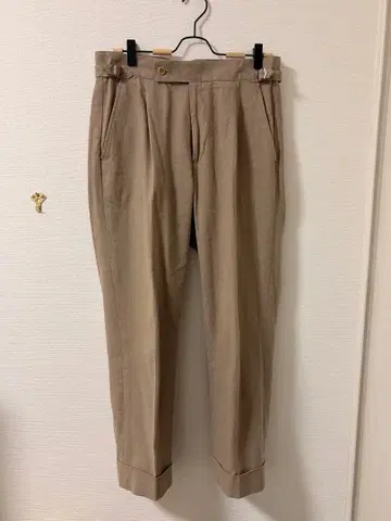 foufou 아저스트 스트레이트 팬츠 베이지 사이즈 1