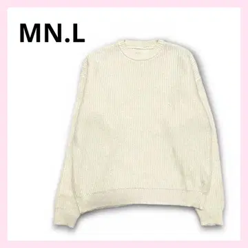 [ 컨디션 최상 ] MN.L 아이보리 긴팔 스웨터 F 사이즈