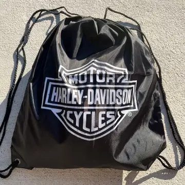 HARLEY-DAVIDSON 냅색 블랙 드로우 스트링 백