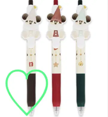 미사용 새상품 릴린린 볼펜 세트 디즈니 크리스마스 2025