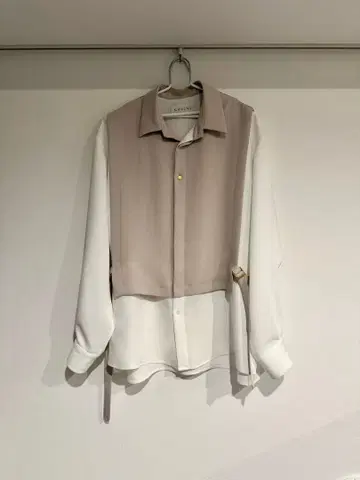 CULLNI 크루니 레이어드 벨트 셔츠 사이즈 1