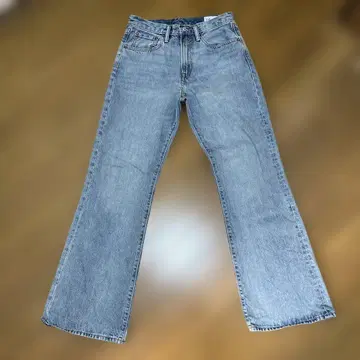 루즈핏 부츠컷 데님 28인치 중고 라이트 인디고 블루