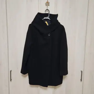 JOURNAL STANDARD 슈퍼140 모사 후드 코트 블랙 38