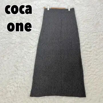coca 코카 리브 니트 롱 스커트