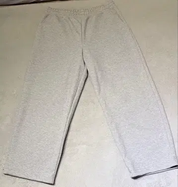 유니클로 c 맨투맨 와이드 팬츠 그레이