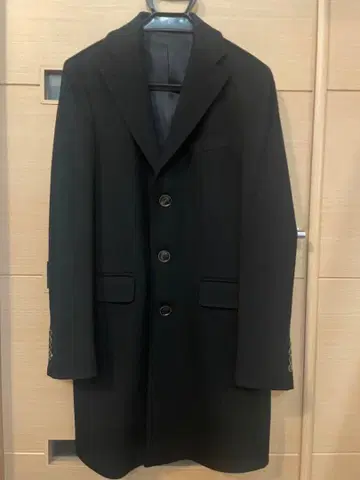 미사용 바니스뉴욕 블랙 체스터 코트 48