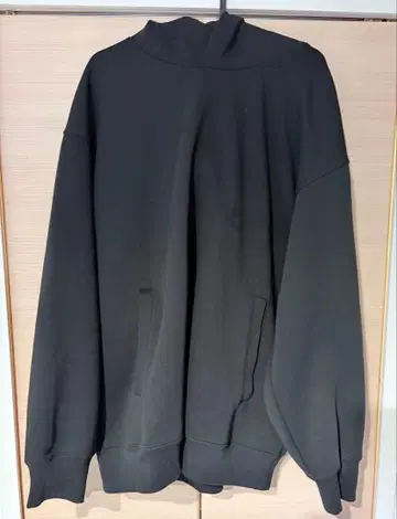 uniqlo c 맨투맨 오버 사이즈 풀오버 후드티 블랙