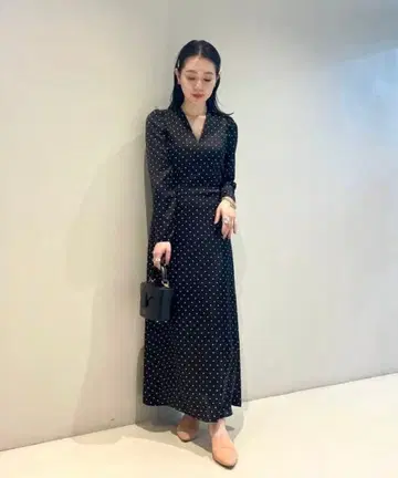 JOIEVE 조에브 BEAMS 클래식 도트 원피스 (블랙)