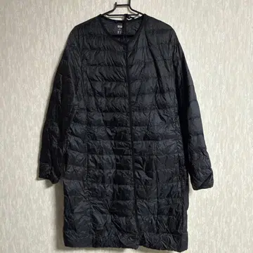 유니클로 울트라 라이트 다운 롱 블랙 XL