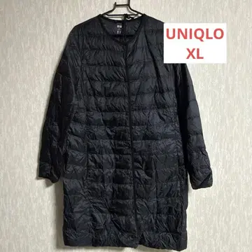 유니클로 울트라 라이트 다운 롱 블랙 XL
