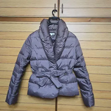 anyFAM 벨트 포함 다운 자켓 사이즈 2 브라운