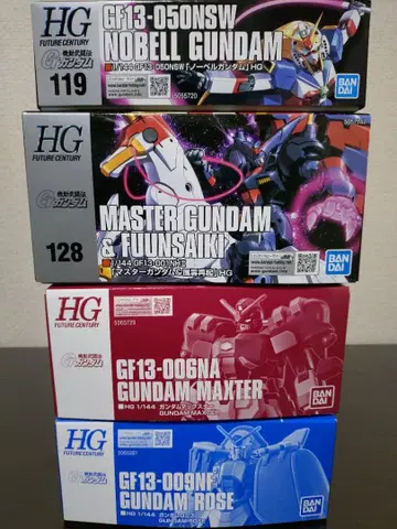 HG 마스터 풍운재기 노벨 로즈 맥스터 건담 프라모델 묶음 판매