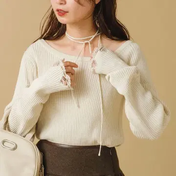 kastane 데미지 리브 니트 풀오버