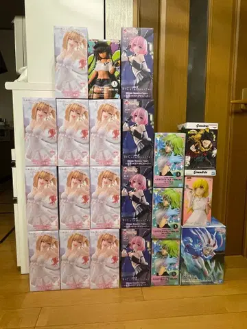 애니메이션 캐릭터 피규어 세트