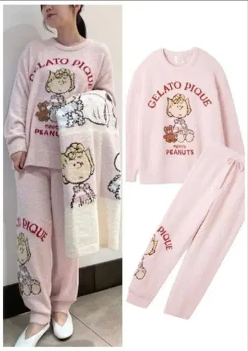 젤라또피케 [ PEANUTS ] 샐리 패턴 풀오버 & 롱팬츠