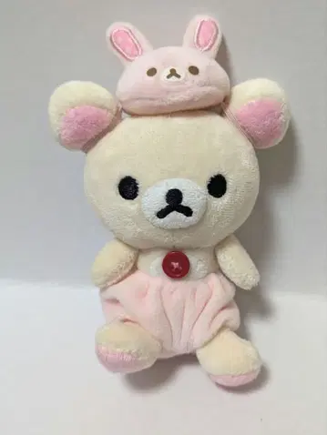 코리락쿠마 외출 봉제 인형 키링 토끼 팬츠와 모자 San-X