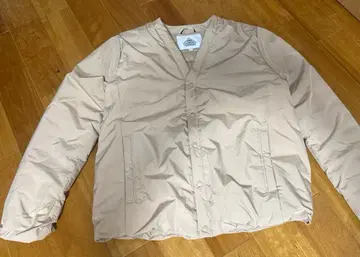PYRENEX HOVER 노카라 다운 자켓 M 베이지 컨디션 최상