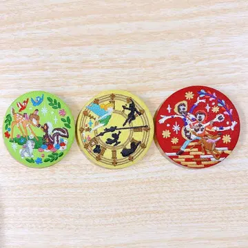 디즈니 자수 캔뱃지 3개