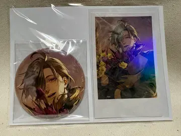 니지산지 생일 굿즈 올리버 에반스 캔뱃지 & 폴라로이드풍 카드