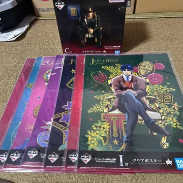 제일복권 죠죠월드 C상 쿠죠 죠타로 피규어 & I상 포스터 컴프 세트