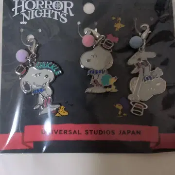 새상품 호러 나이트 한정판 스누피 참 3개 세트 유니버셜 스튜디오