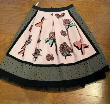 엠즈 그레이시 M'S GRACY 플레어 스커트 꽃무늬