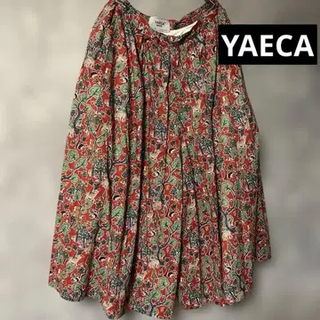 야에카 YAECA 애니멀 올 패턴 프린트 큐롯 팬츠 M