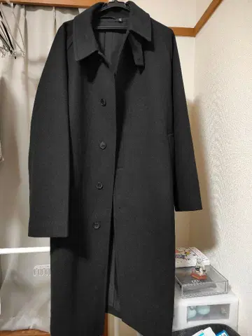 [ 새상품급 ] GU 코지 멜톤 발마칸 코트 블랙 XL 사이즈