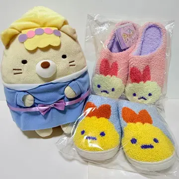 스미코구라시 천사 같은 에비텐 후와모코 룸슈즈 2종 세트 봉제 인형 포함