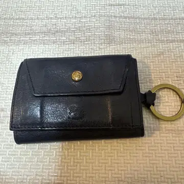 ILBISONTE 동전 지갑 포함 가죽 키케이스