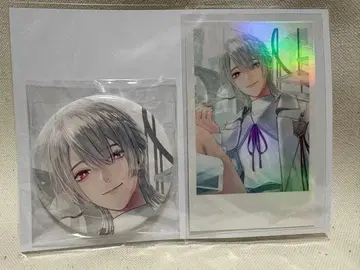 니지산지 생일 굿즈 현월등사로 캔뱃지 & 폴라로이드 카드