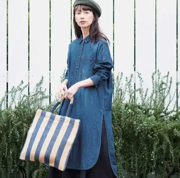 써니클라우드 M 원피스가 되고 싶었던 데님 셔츠 데님 원피스